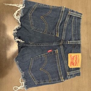 Levi's Blue Denim Cutoff Shorts
